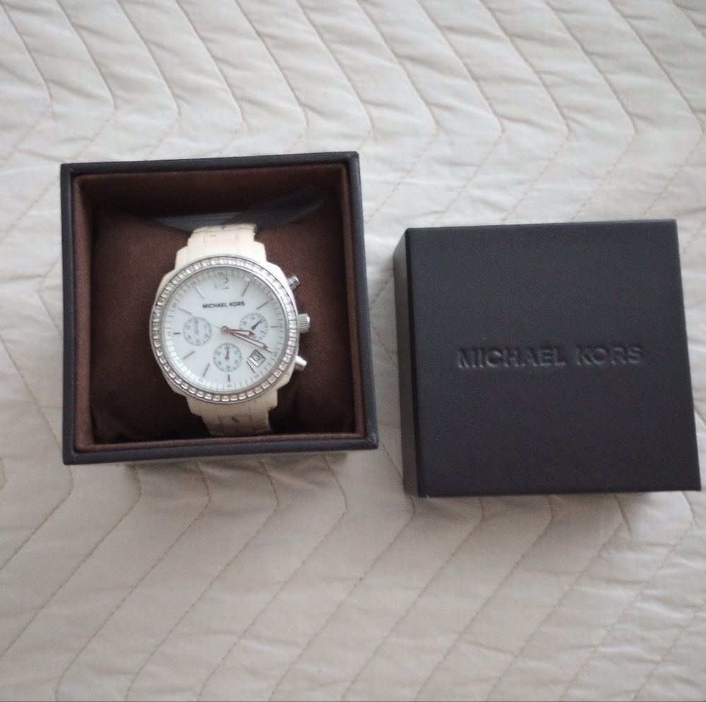 White Michael Kors watch